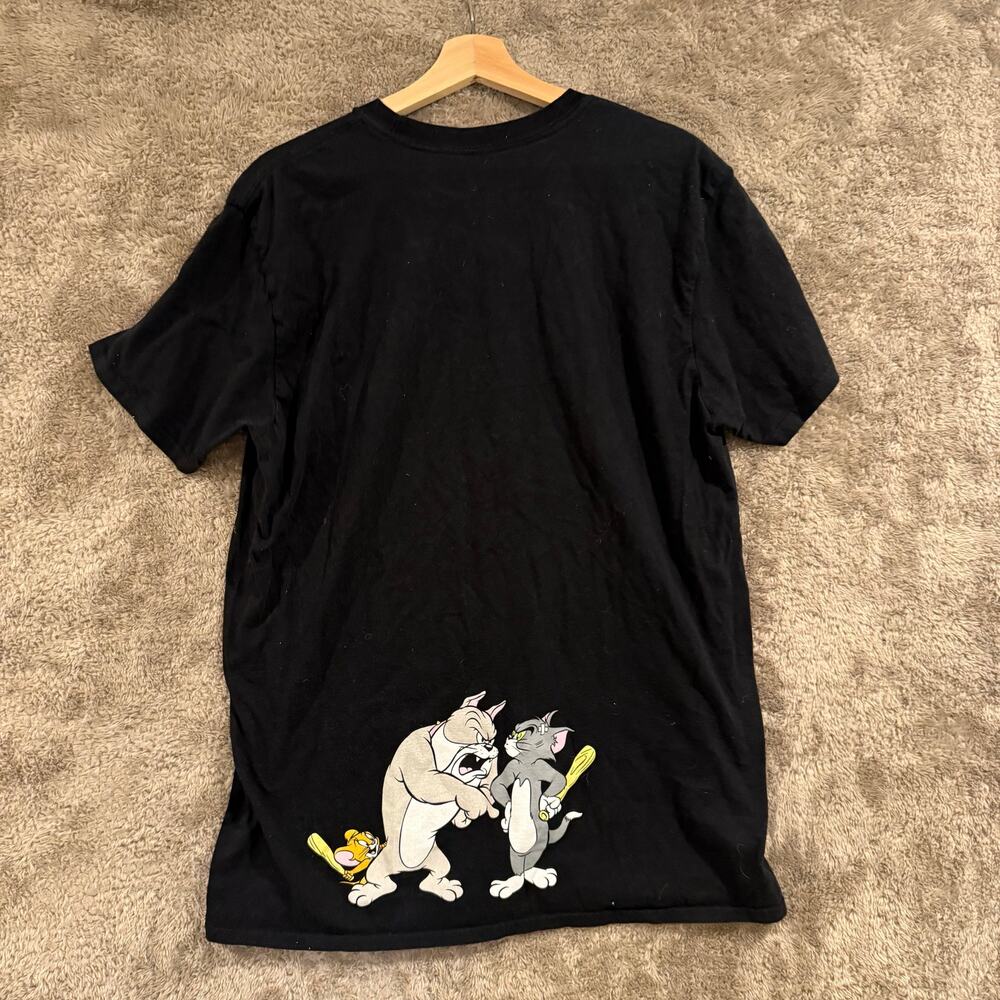 Tom and Jerry Black Graphic T Shirt XL Extra Large Men Adult - Picture 4 of 11